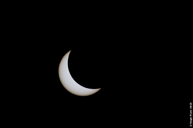 Solar eclipse 2015 limb darkening